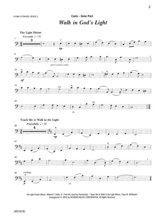Hymn Strings Book 2 Cello | Sheet Music | Jackman Music