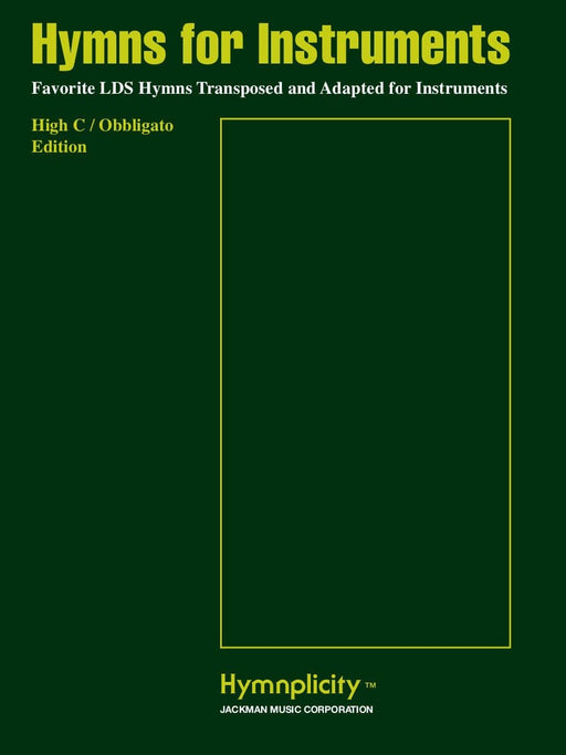 Hymns for Instruments - High C / Obbligato | Sheet Music | Jackman Music