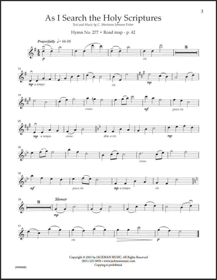 Hymnplicity Ward Choir - Book 1 Violin Parts — Jackman Music