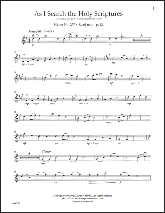 Hymnplicity Ward Choir - Book 1 Violin Parts PG. 3 | SATB Chorus | Jackman Music
