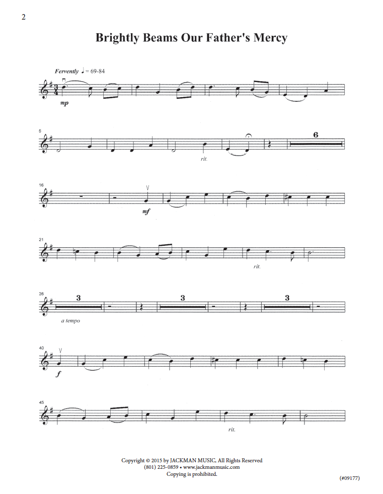 Hymnplicity Ward Choir - Book 10 Violin Parts — Jackman Music