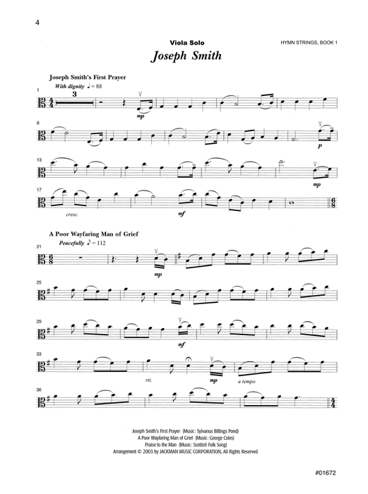 Hymn Strings Book 1 - Viola | Sheet Music | Jackman Music