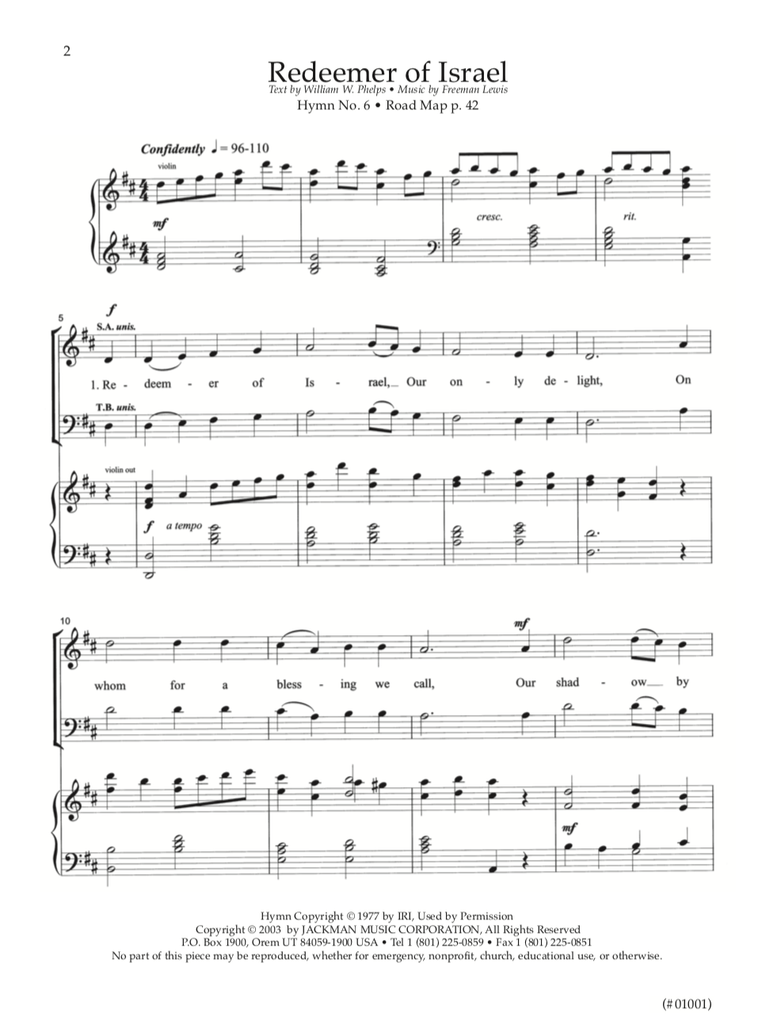 Hymnplicity Ward Choir - Book 5 — Jackman Music