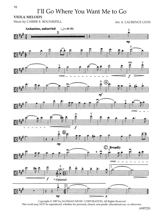 Celebration of Hymns - Viola Pg. 10 | Sheet Music | Jackman Music