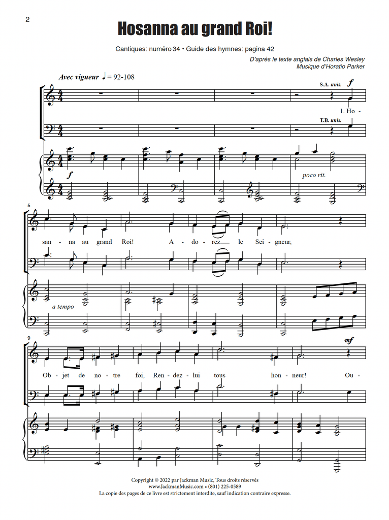 Hymnplicity International - Française — Jackman Music