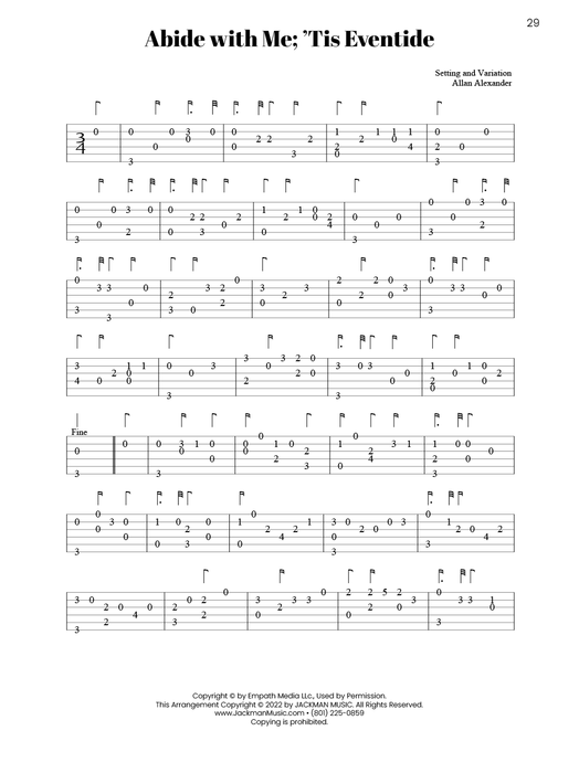 Songs of Faith for Guitar - Volume 1 Abide with Me; 'Tis Eventide Tabs | Sheet Music | Jackman Music