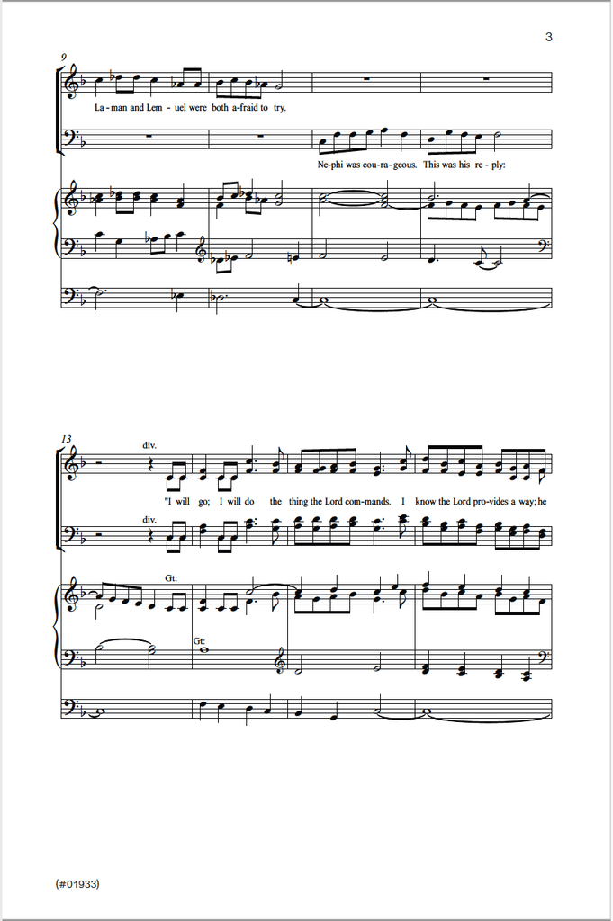 Nephi's Courage - SATB — Jackman Music