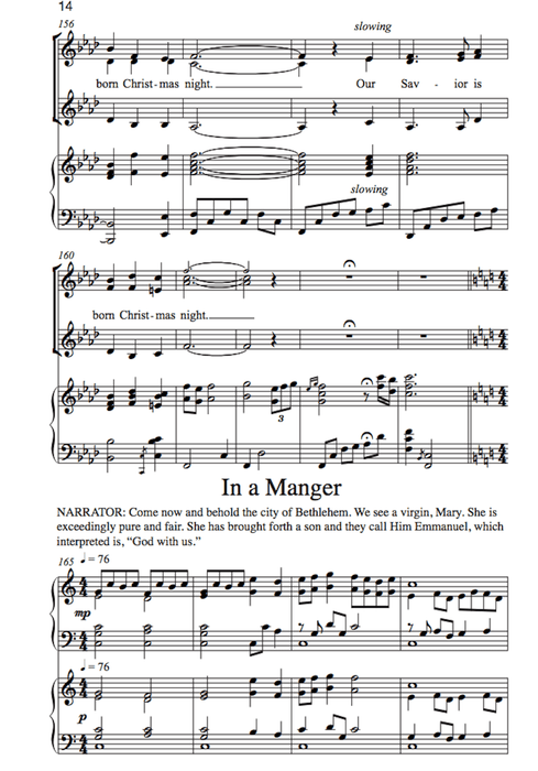 Come Worship The Babe Of Bethlehem Cantata | Sheet Music | Jackman Music