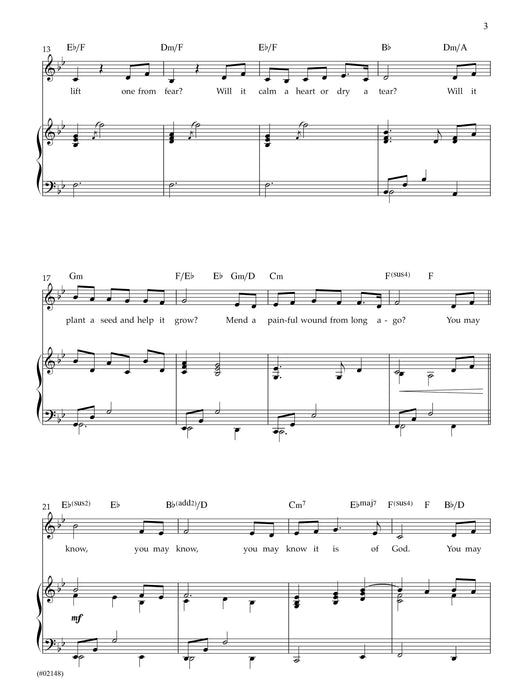 You May Know - Medium Vocal Solo | Jackman Music | Sacred Sheet Music