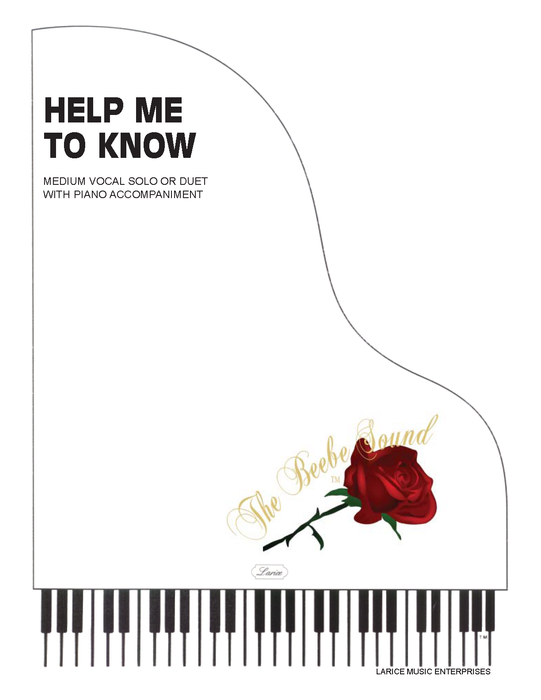 Help Me to Know - Vocal Solo/Duet