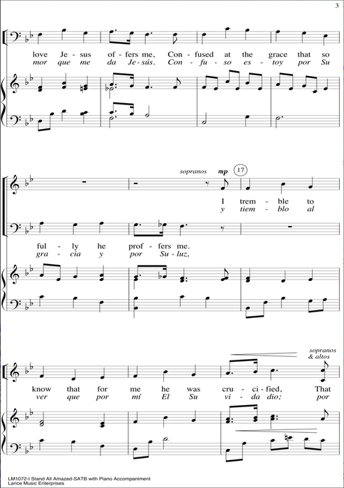 I Stand All Amazed - SATB