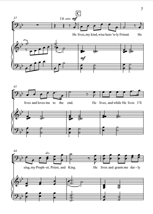 Testimony (I Know That My Redeemer Lives) - SATB