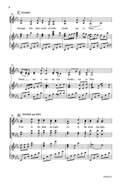 Guidance - SATB (Guide Me to Thee) pg. 4 | Sheet Music | Jackman Music