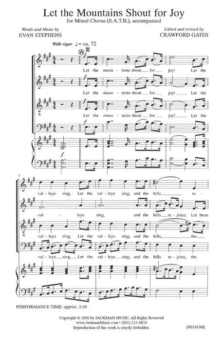 Let the Mountains Shout for Joy - SATB pg. 2 | Sheet Music | Jackman Music
