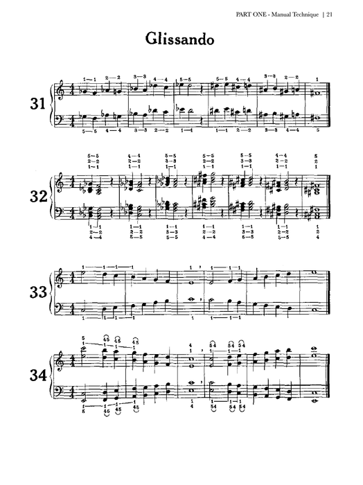 Basic Organ Techniques - Organ Method Book Pipe Organ Glissando Technique | Sheet Music | Jackman Music