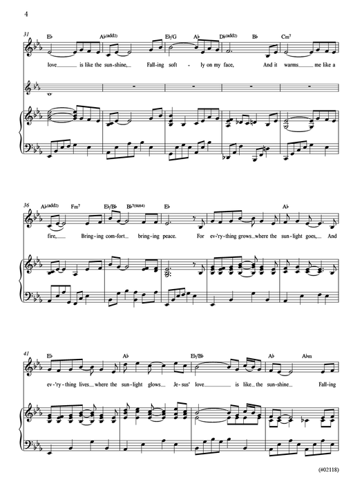 Jesus' Love Is Like a River - High Voice, Violin, and Piano - Marshall McDonald pg. 4 | Sheet Music | Jackman Music