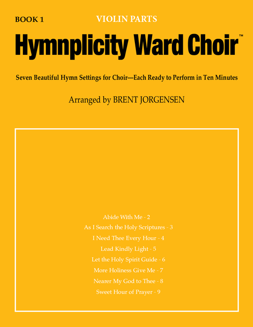 Hymnplicity Ward Choir - Book 1 Violin Parts COVER | SATB Chorus | Jackman Music