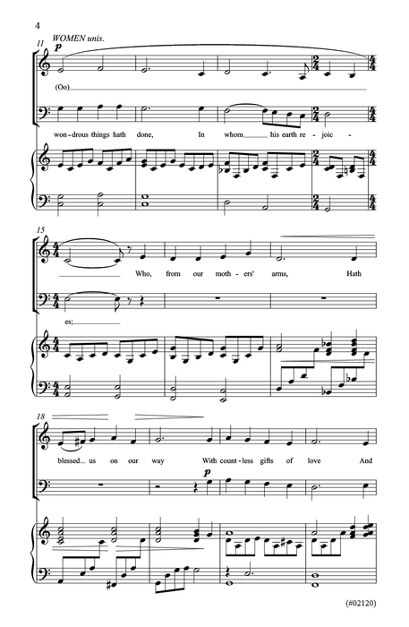 Now Thank We All Our God - SATB (Opt. SAB or Two-part) Thanksgiving Hymn pg. 4 | Sheet Music | Jackman Music