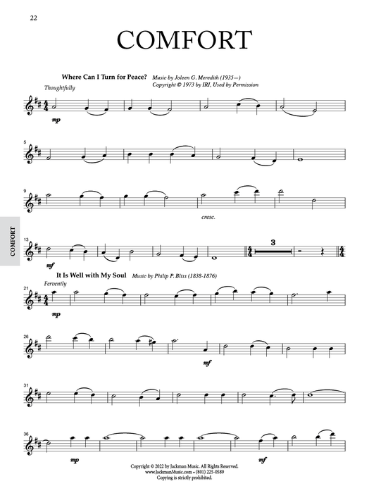 Prelude Chains for Funerals - B flat Clarinet pg. 22 | Sheet Music | Jackman Music