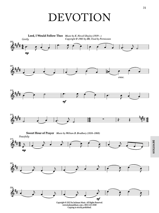 Prelude Chains for Funerals - B flat Clarinet pg. 31 | Sheet Music | Jackman Music