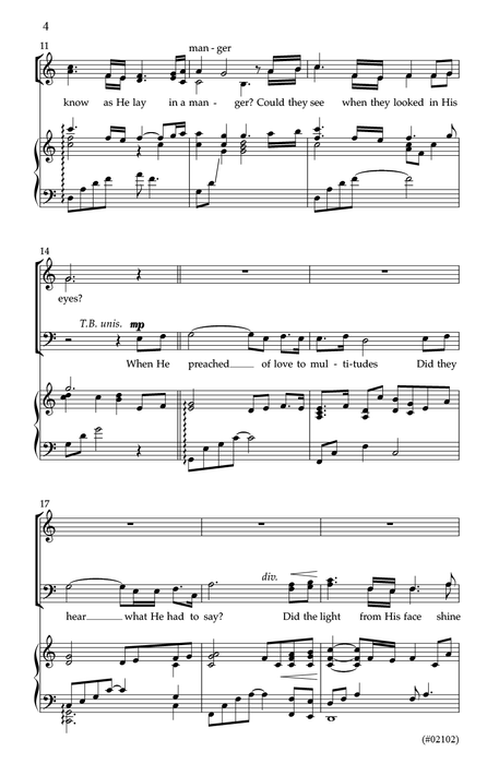 Did They Know? - SATB pg. 4 | Sheet Music | Jackman Music