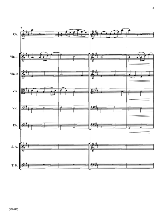 Still, Still, Still - Oboe and Strings - Score and Parts pg. 3 | Sheet Music | Jackman Music