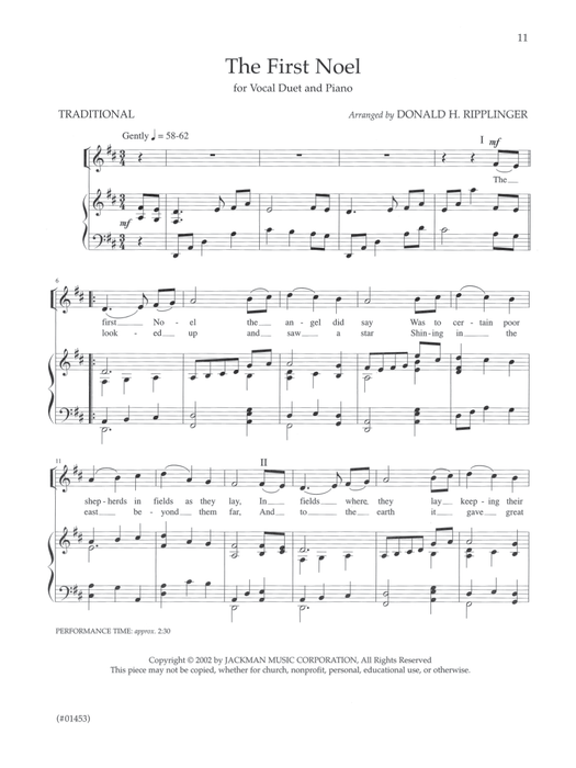 Christmas Duetbook - Vocal Duets pg. 11 | Sheet Music | Jackman Music