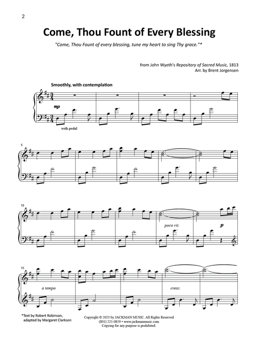 Latter-day Saint Piano Solos Vol. 2 pg. 2 | Sheet Music | Jackman Music