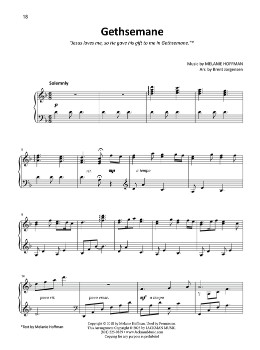 Latter-day Saint Piano Solos Vol. 2 pg. 18 | Sheet Music | Jackman Music