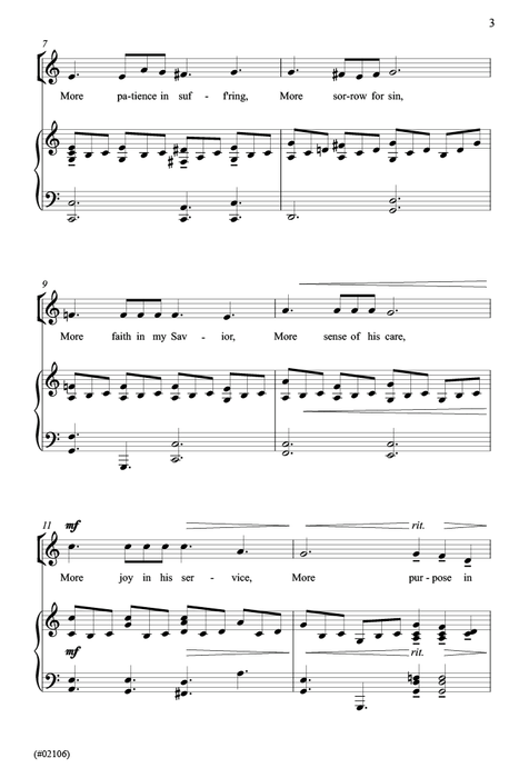 More Holiness Give Me - SSAA pg. 3 | Sheet Music | Jackman Music