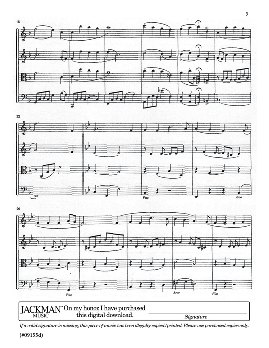 Reverence Medley - String Quartet