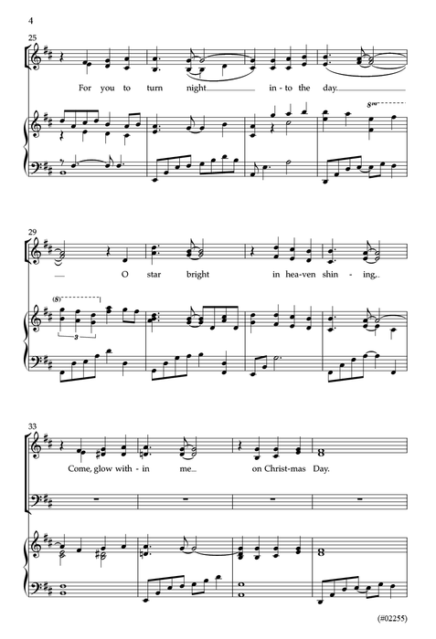 Star Bright - SATB  and Piano