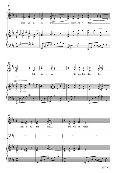Estrella de luz (Star Bright, Spanish) - SATB