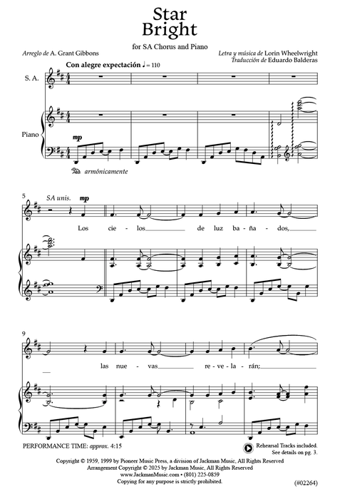 Estrella de luz (Star Bright, Spanish) - SA