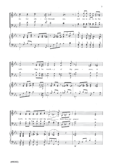 Grant Me, O Lord, a Thankful Heart - SATB