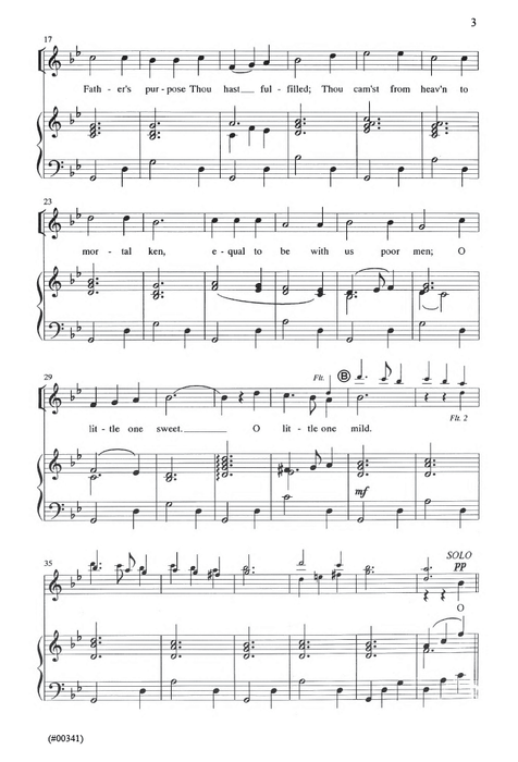 O Little One Sweet - SATB