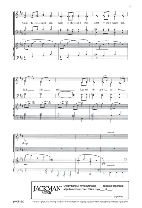 Still Still Still - SATB - Lyon