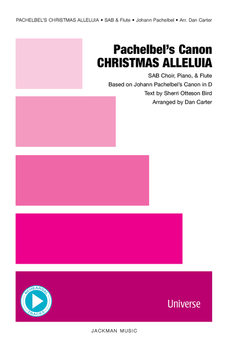 Pachelbel's Canon "Christmas Alleluia" - SAB, Piano & Flute | Sheet Music | Jackman Music