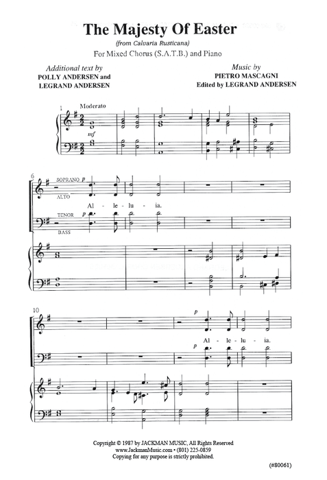 The Majesty of Easter - SATB