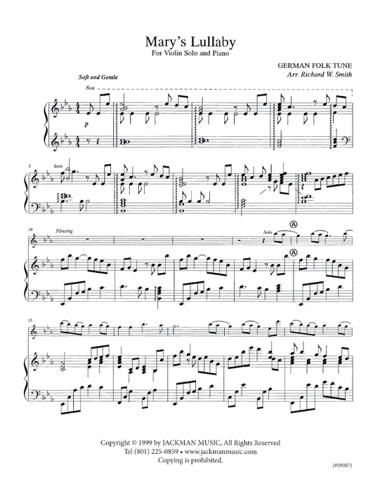 Mary's Lullaby - Violin