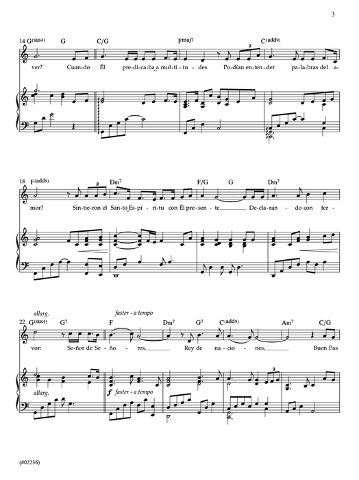 ¿Sabían? - (Did They Know?) - Vocal Solo - Spanish