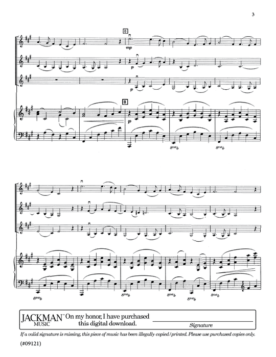 What Child Is This (Greensleeves) - Violin Trio