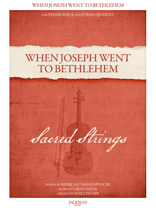 When Joseph Went to Bethlehem - Tenor Voice and String Quartet Cover | Sheet Music | Jackman Music