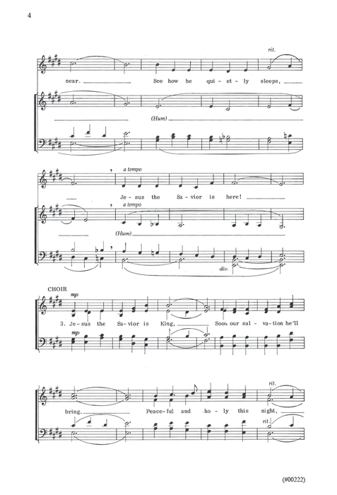 Jesus the Savior Is Born - SATBB a cappella | Sheet Music | Jackman Music