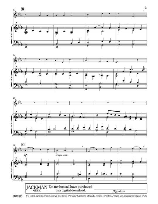 Where Can I Turn for Peace? - Oboe solo and piano