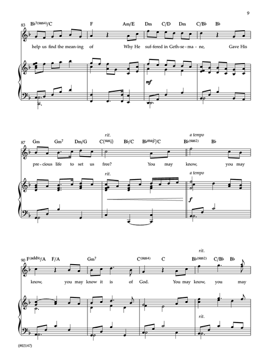 You May Know - High Vocal Solo | Jackman Music | Sacred Sheet Music