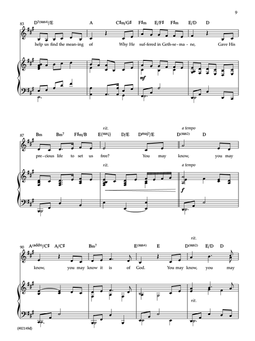 You May Know - Low Vocal Solo | Jackman Music | Sacred Sheet Music