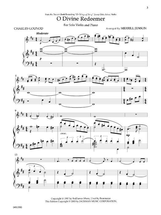 Jenny Oaks Baker - Violin Collection, Vol. 1 | Sheet Music | Jackman Music