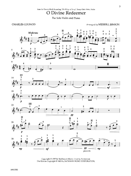 Jenny Oaks Baker - Violin Collection, Vol. 1 | Sheet Music | Jackman Music