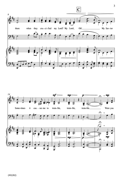 Were You There? - SAB Cover  | Sheet Music | Jackman Music